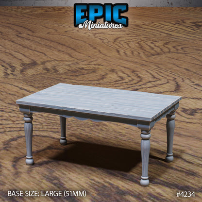 Mimic Tables (Normal & Mimic)| Premium DnD Minis High Quality Resin |Stair Beast Large, Mimics Encounter, Table, Furniture Teeth Enemy