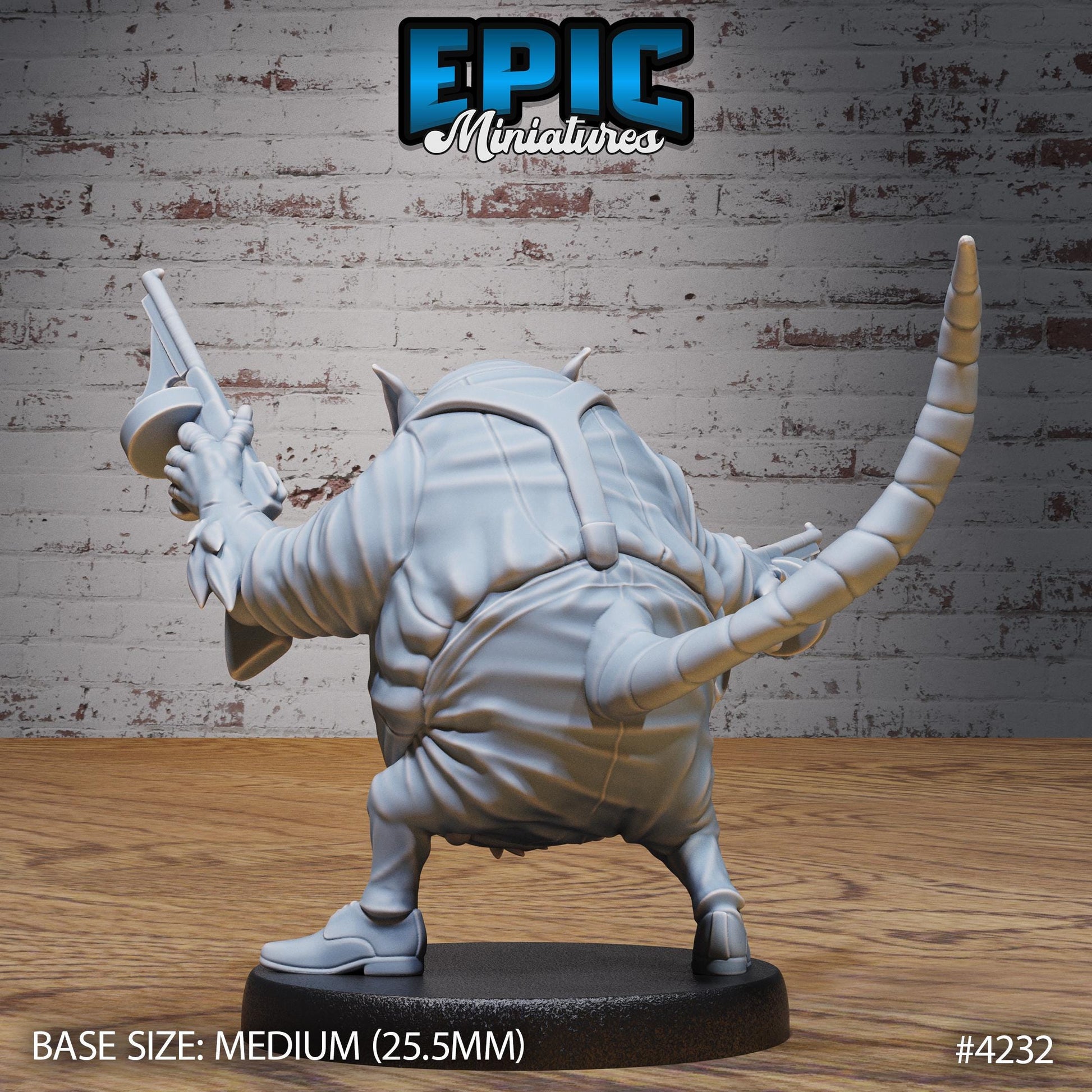 Sewer Godfather Rats (Medium) | Premium DnD Minis | High Quality Resin Miniature | Gun, Gangster, Mafia, Axe, Tommy Machine Guns, Mice