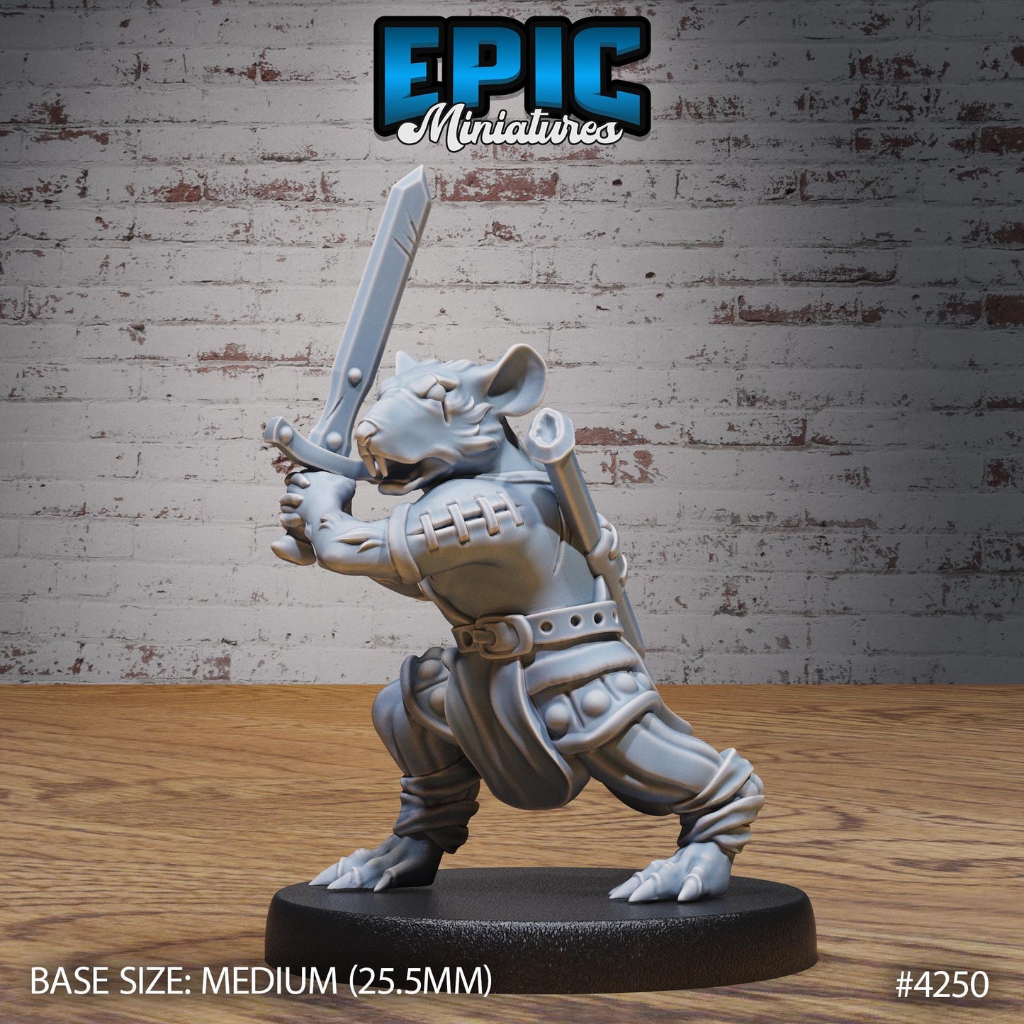 Sewer Rat Tribe Bundle B (Medium) | Premium DnD Minis | High Quality Resin | Fantasy Rats, Bard, Wizard, Cleric, Drunk, Enemy, Beast