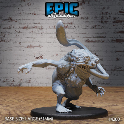 Sewer Toad Miniature (Medium) | Premium DnD Minis | High Quality Resin | Beast, Large, Arms, Frog, Tongue, Bayou, Gross, Eat, Sag, Swamp