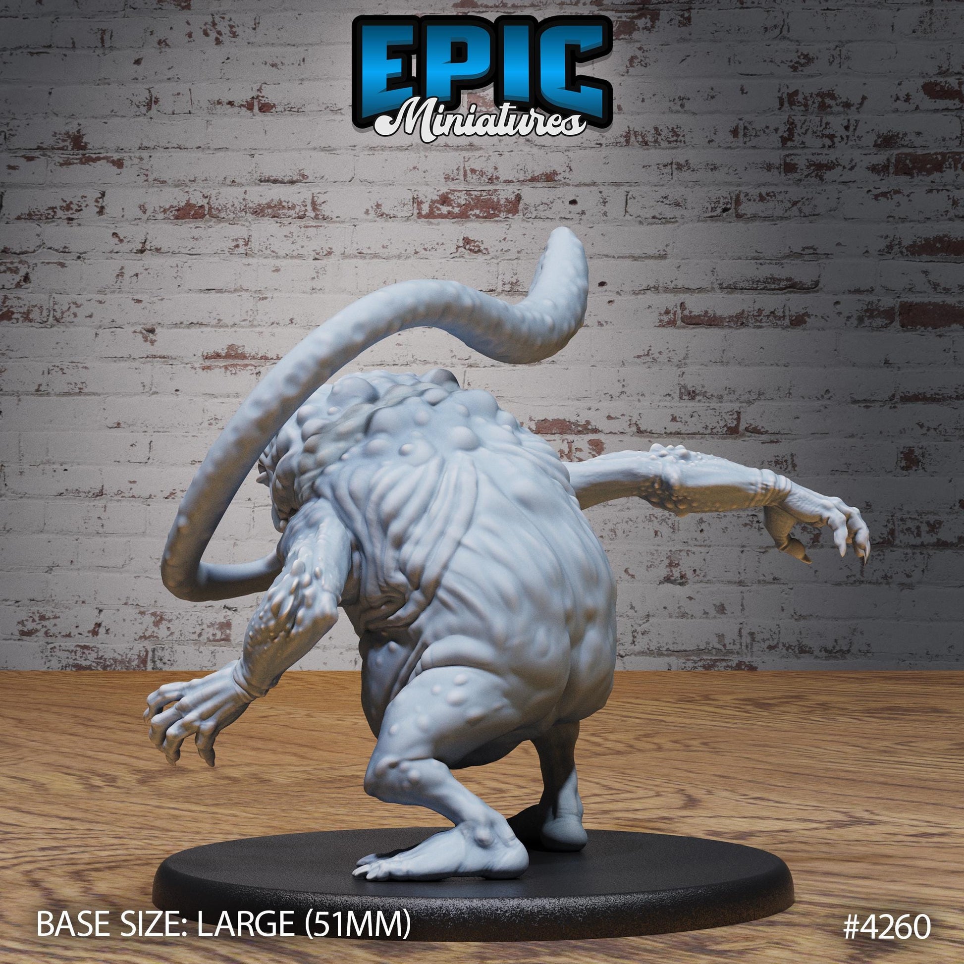 Sewer Toad Miniature (Medium) | Premium DnD Minis | High Quality Resin | Beast, Large, Arms, Frog, Tongue, Bayou, Gross, Eat, Sag, Swamp