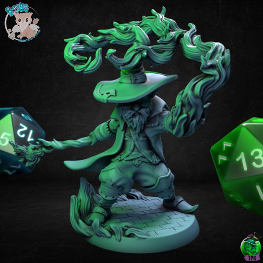 Zigmoon Gnome Mage | Premium DnD Miniatures | High Quality Resin | Fantasy Wizard, Warlock, Sorcerer