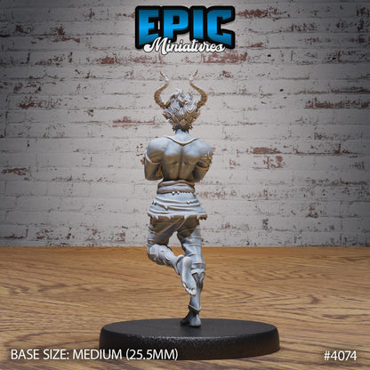 Young Efreeti Miniature (Medium) | Premium DnD Minis High Quality Resin | Fantasy | Elemental, Water, Mockery, Tiefling, Male, Genasi, Monk