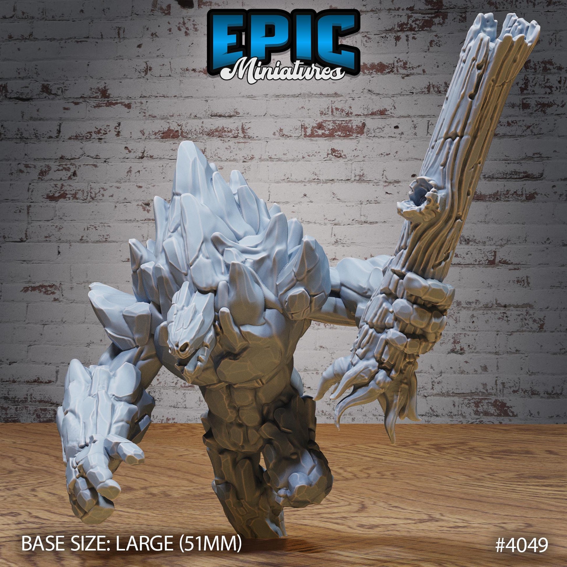Earth Elemental (Large) | Premium DnD Minis | High Quality Resin Miniature | Fantasy, Rocks, Golem, Troll, Earth, Rock, Stone, Creature