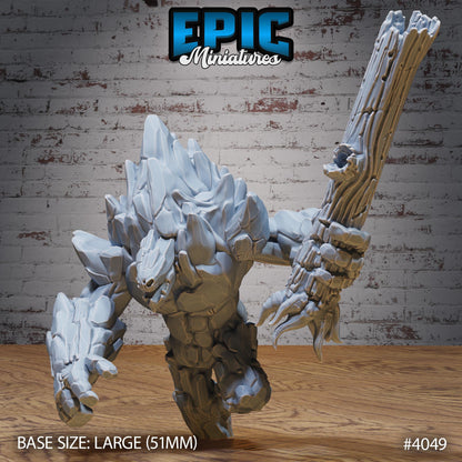 Earth Elemental (Large) | Premium DnD Minis | High Quality Resin Miniature | Fantasy, Rocks, Golem, Troll, Earth, Rock, Stone, Creature