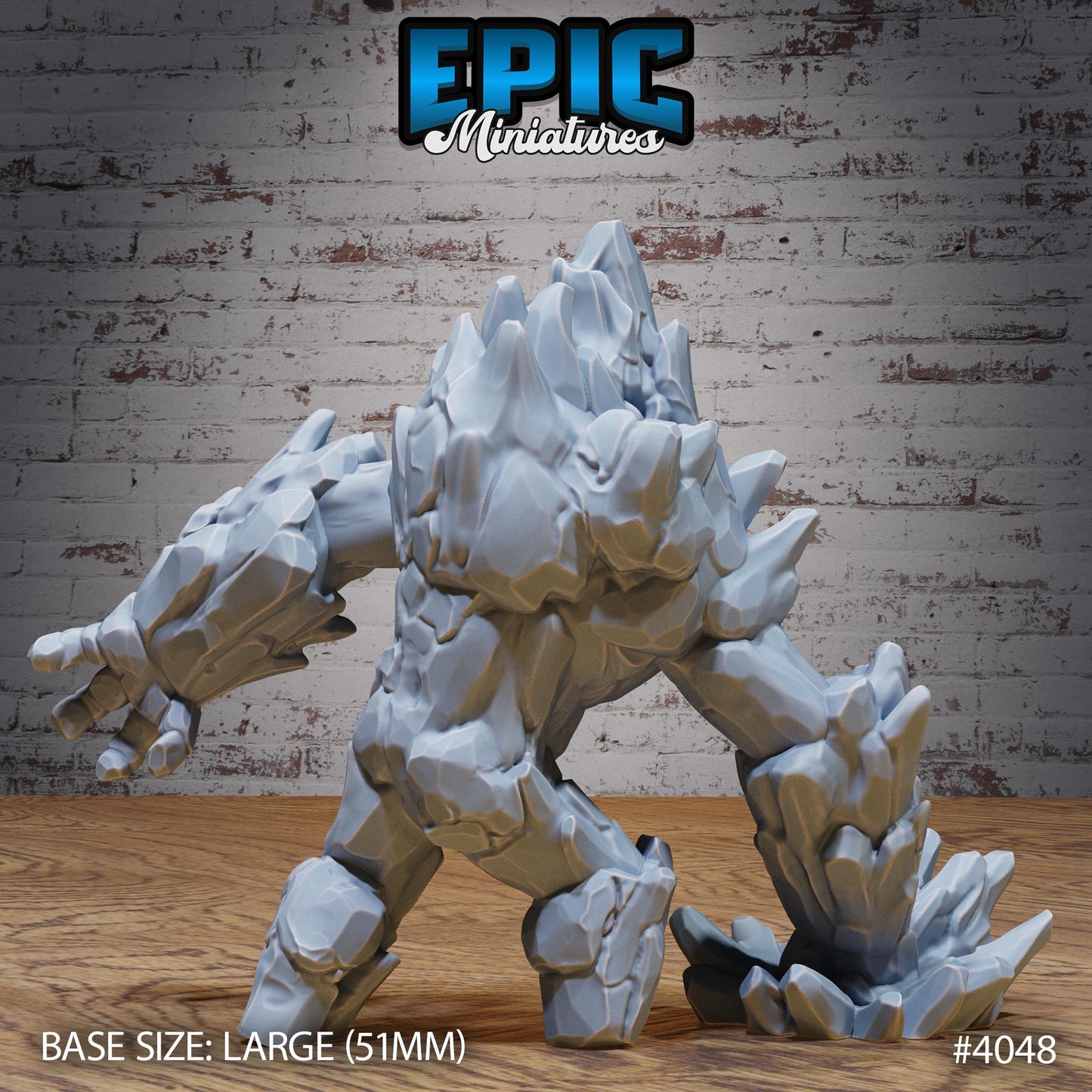 Earth Elemental (Large) | Premium DnD Minis | High Quality Resin Miniature | Fantasy, Rocks, Golem, Troll, Earth, Rock, Stone, Creature
