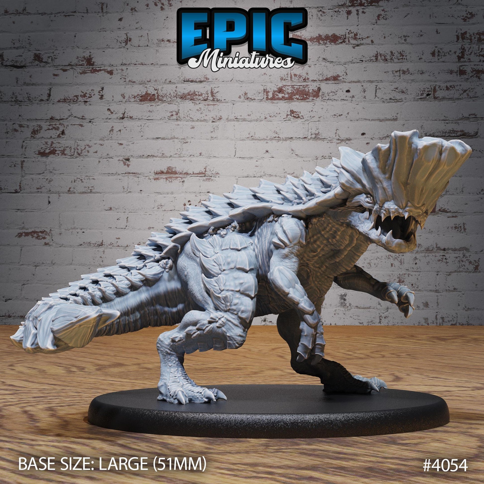 Rockhead Dinosaur (Large) | Premium DnD Minis | High Quality Resin | T-Rex, Roar, Rock, Wave, Water, Lizard, Encounter, Beast