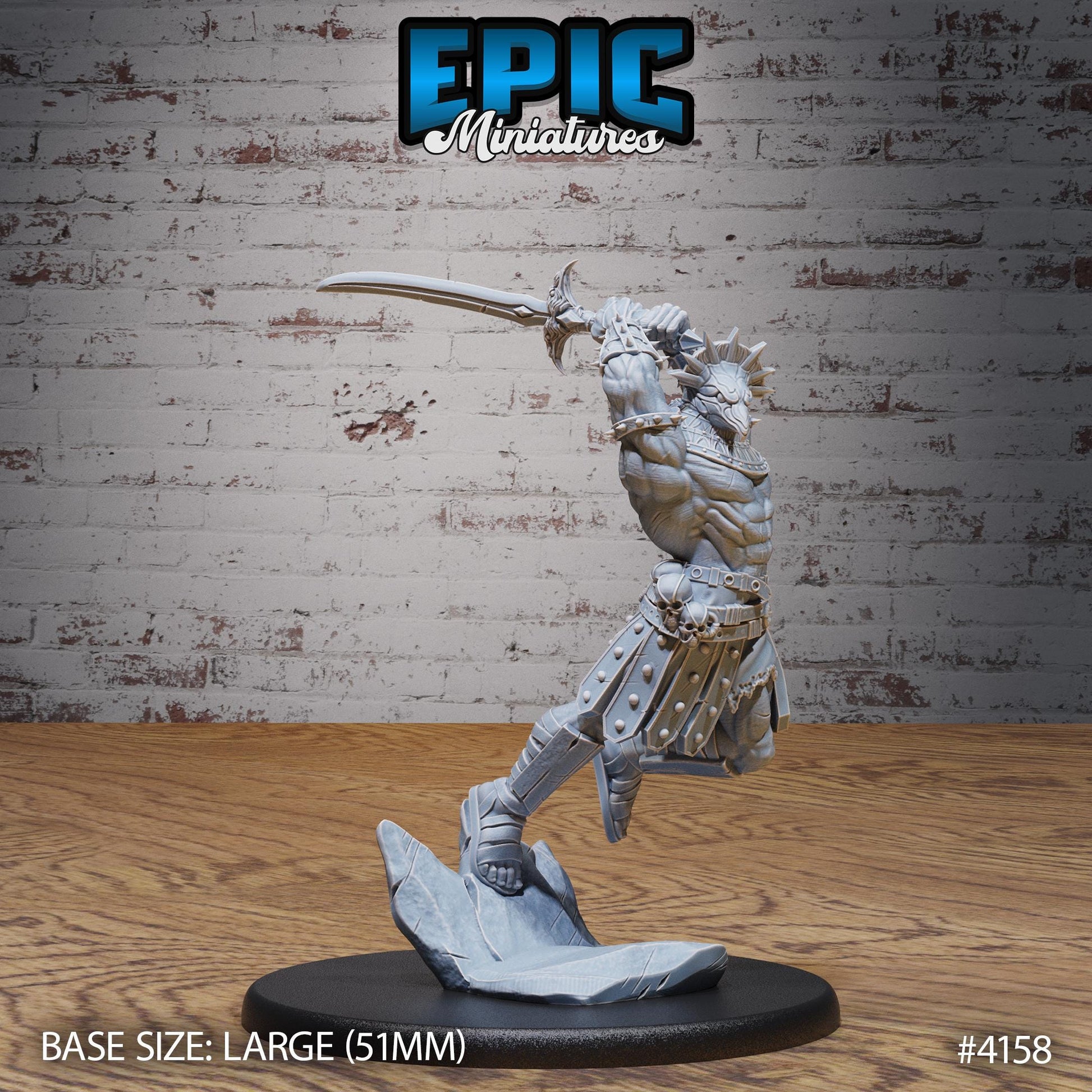 Horus Avatar Miniature (Large) | Premium DnD Minis | High Quality Resin | Beast, Attack, Chase Lunge, Axe, Aarakocra, Egyptian