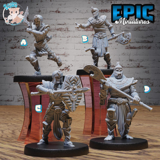 Mummy Warrior Miniatures B (Medium) | Premium DnD Minis High Quality Resin | Fantasy, Mummy, Skeleton, Undead, Anubis, Egyptian
