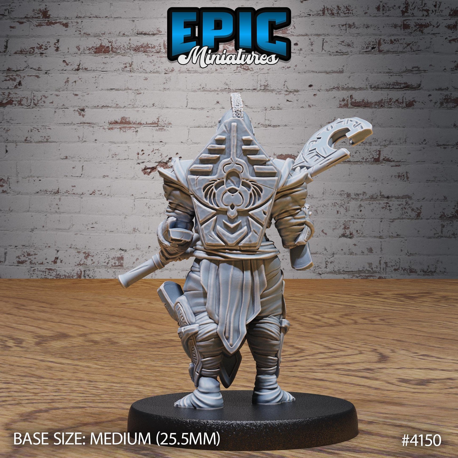 Mummy Warrior Miniatures B (Medium) | Premium DnD Minis High Quality Resin | Fantasy, Mummy, Skeleton, Undead, Anubis, Egyptian