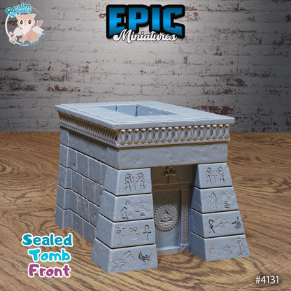 Ancient Egyptian Tomb/Temple Miniatures (Bundle D) | Premium DnD Minis High Quality Resin | Sphinx, Terrain, Buildings, Pyramid, Scatter