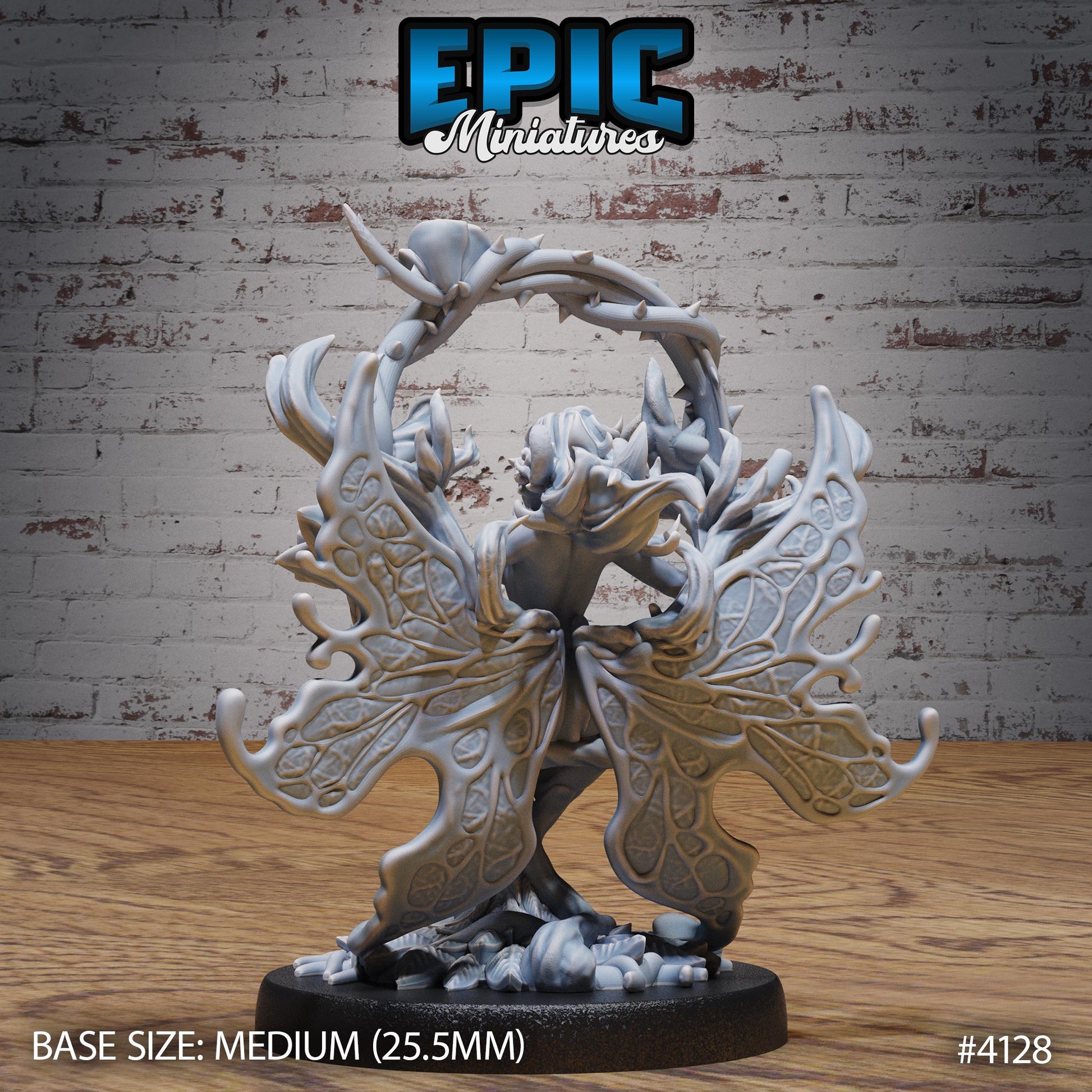 Rose Fairy (Medium) | Premium DnD Minis | High Quality Resin Miniature | Fantasy, Flowers, Vines, Female, Woman Breasts, Flower, Beautiful