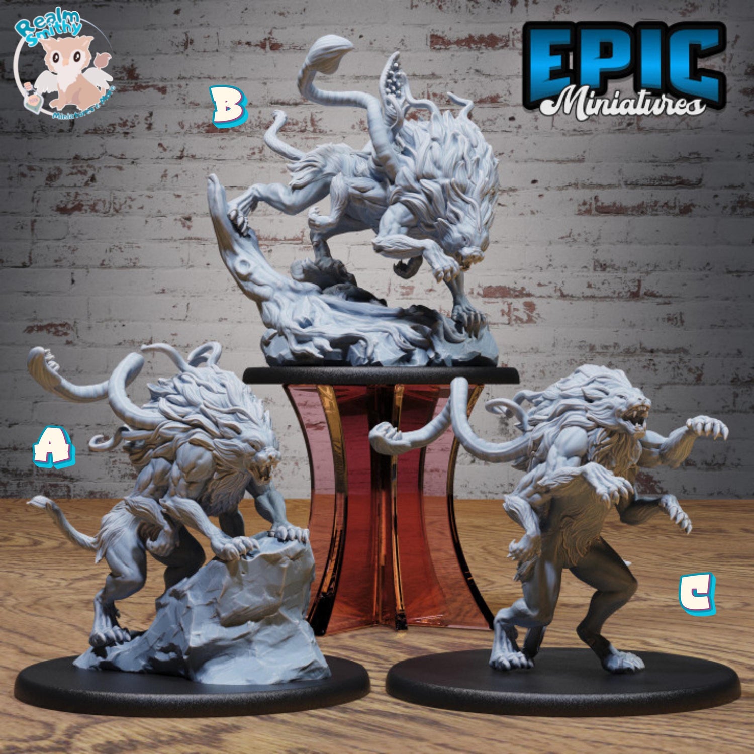 Displacer Beast Miniature (Large) | Premium DnD Minis High Quality Resin Miniature | Cat Rock, Dungeons & Dragons Phase Panther, Animal