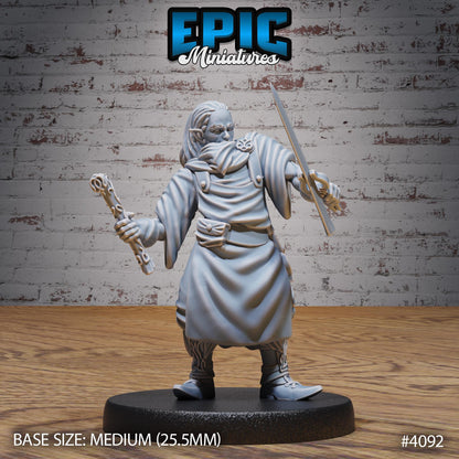 Elf Villager Miniatures A (Medium)| Premium DnD Minis High Quality Resin |Fantasy, Drunk, Artist, Banker, Blacksmith, NPC, Painter, Chalice