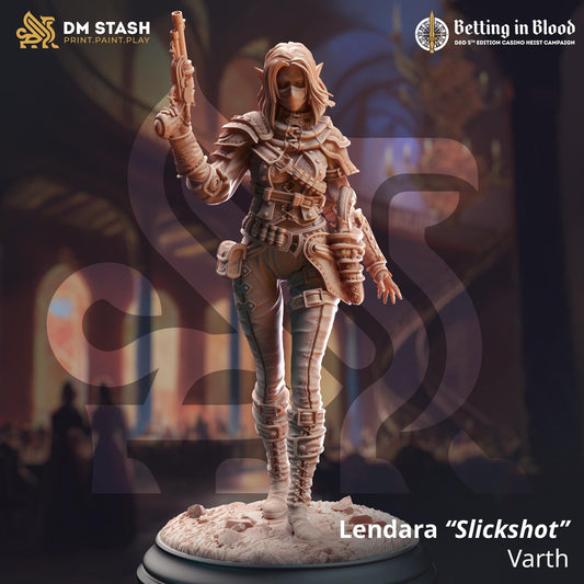 Lendara "Slickshot" Varth (Medium) | 32mm Hero Scale | Premium DnD Miniature High Quality Resin | DM Stash