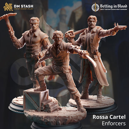 Rossa Cartel Enforcers (Medium) | 32mm Hero Scale | Premium DnD Miniature High Quality Resin | DM Stash