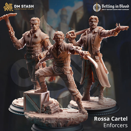 Rossa Cartel Enforcers (Medium) | 32mm Hero Scale | Premium DnD Miniature High Quality Resin | DM Stash