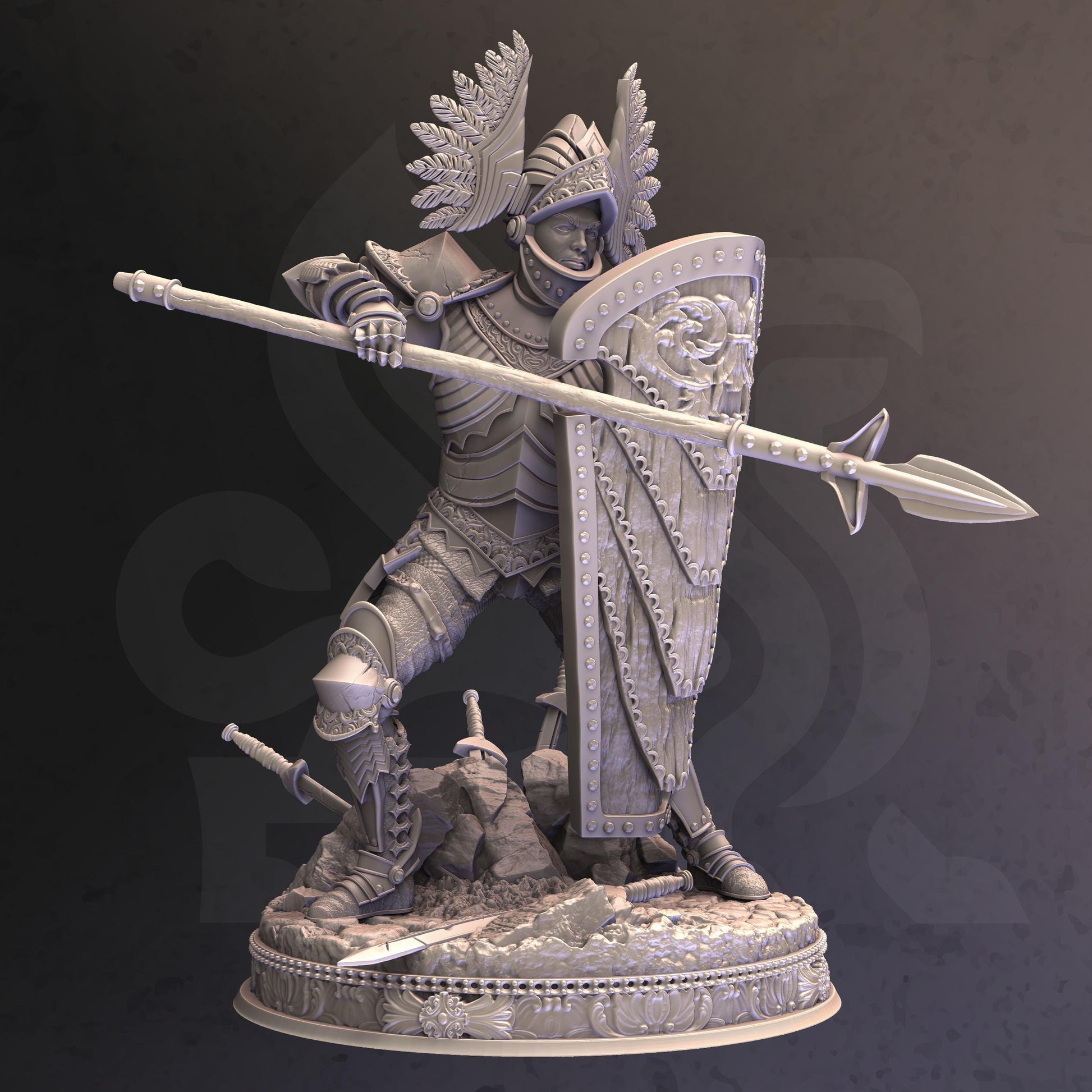 Eridius - Male Human Tower Guard (Medium) | 32mm Hero Scale | Premium DnD Miniature High Quality Resin | DM Stash