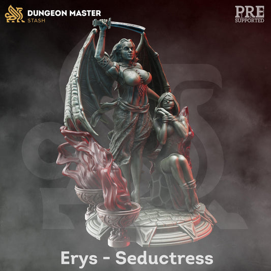 Erys - Vampire Seductress (Medium) | 32mm Hero Scale | Premium DnD Miniature High Quality Resin | DM Stash