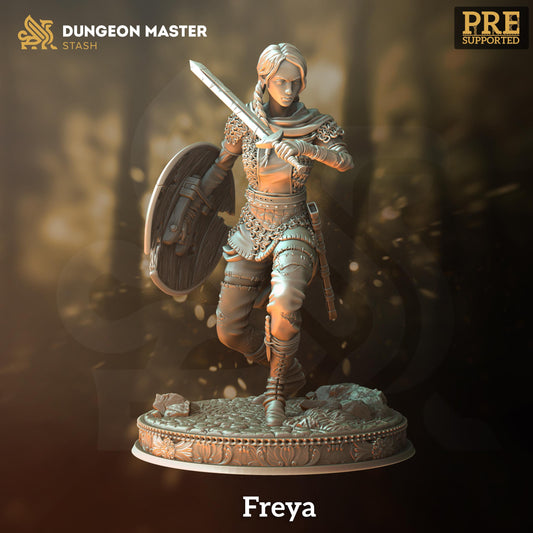 Freya the Fearless - Shield Maiden (Medium) | DM Stash