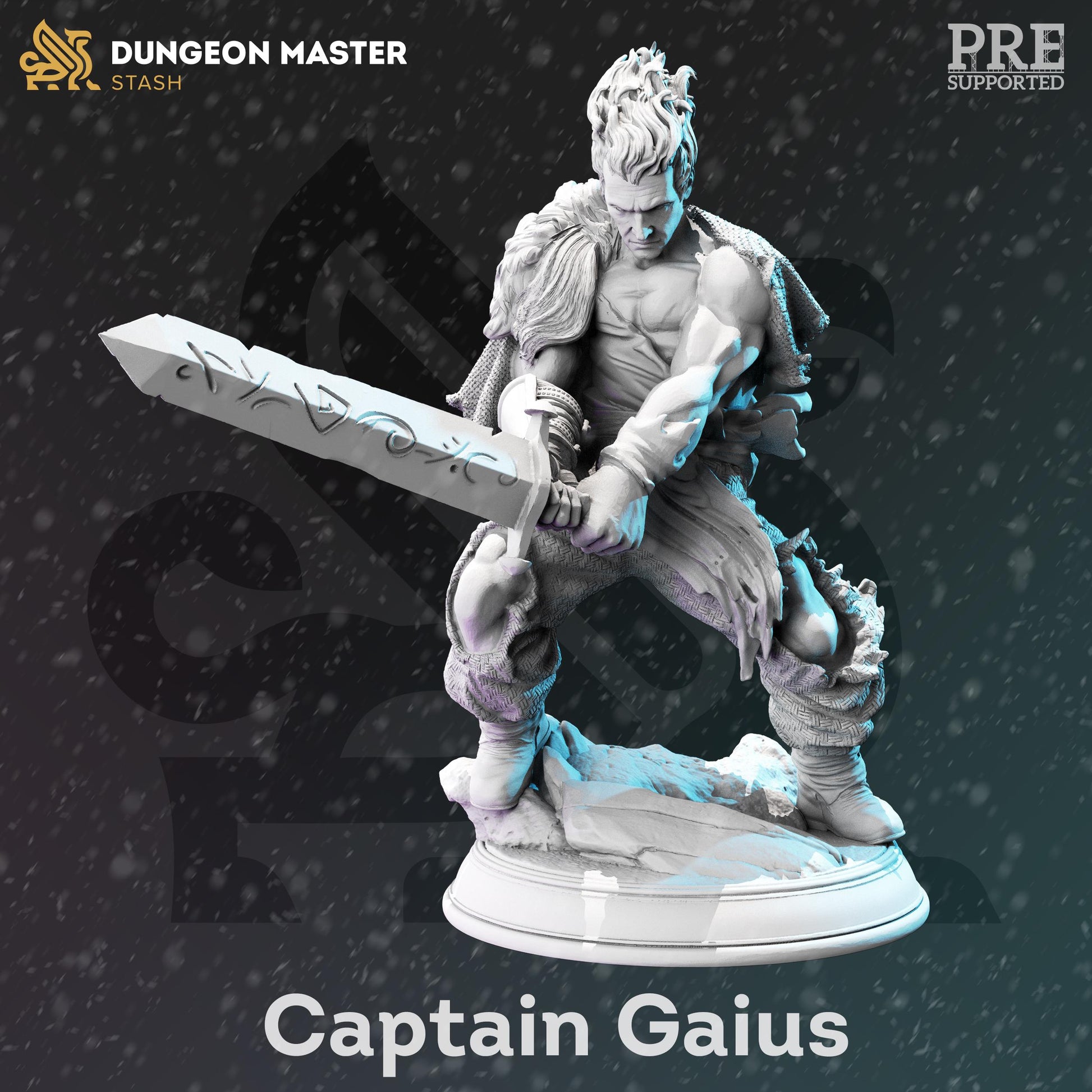 Gaius - Ragged Bloodhunter Captain (Medium) | 32mm Hero Scale | Premium DnD Miniature High Quality Resin | DM Stash