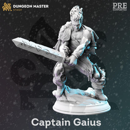 Gaius - Ragged Bloodhunter Captain (Medium) | 32mm Hero Scale | Premium DnD Miniature High Quality Resin | DM Stash