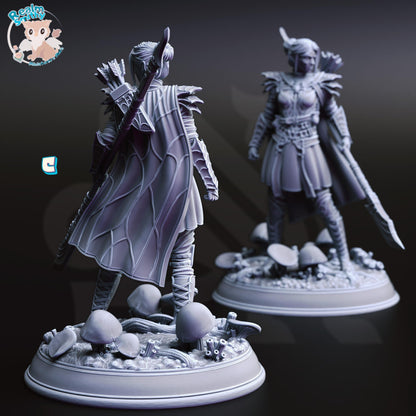 Irinax's Chosen - Drow Soldiers (Medium) | 32mm Hero Scale | Premium DnD Miniature High Quality Resin | DM Stash