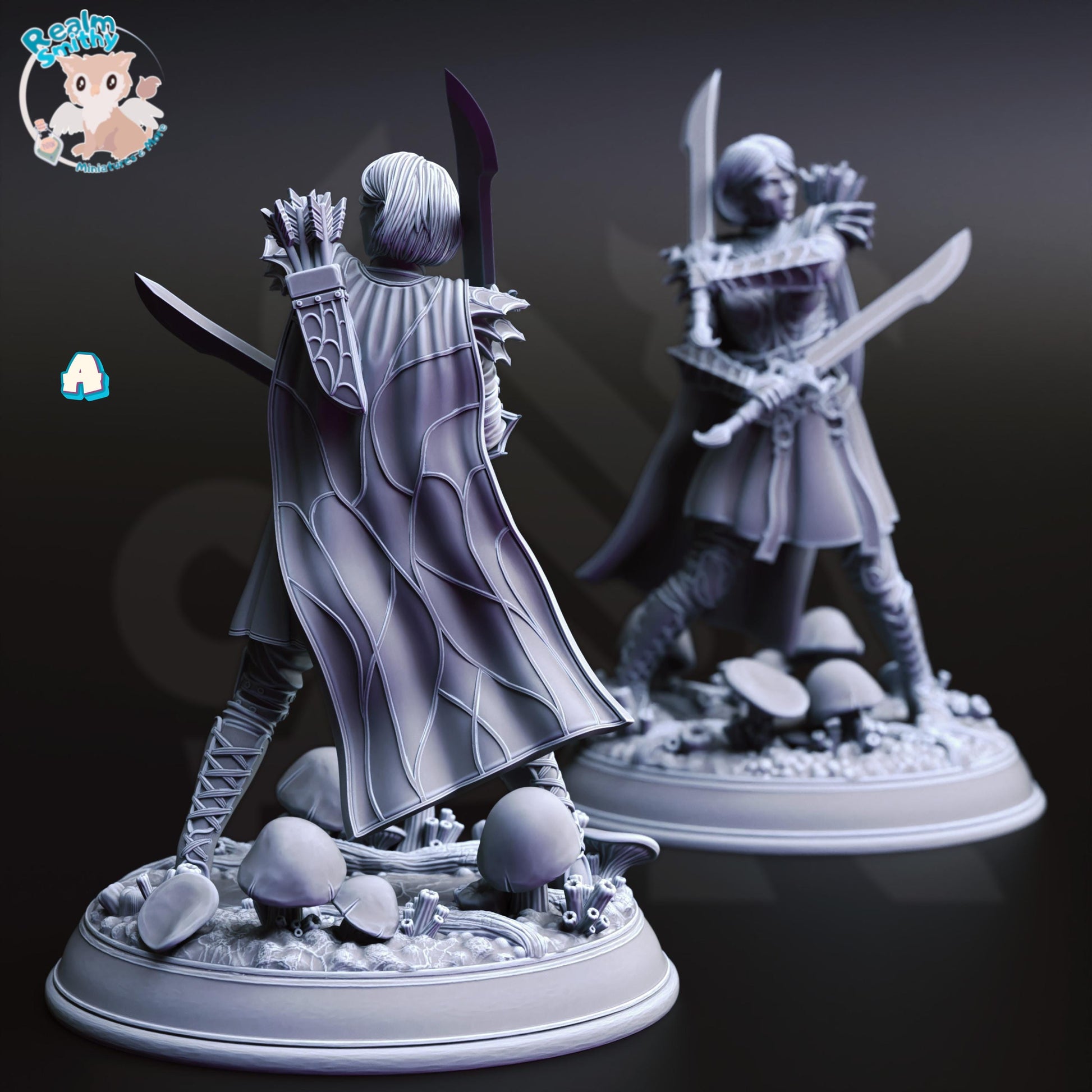 Irinax's Chosen - Drow Soldiers (Medium) | 32mm Hero Scale | Premium DnD Miniature High Quality Resin | DM Stash