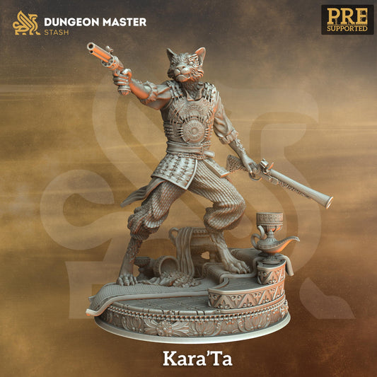 Kara'Ta - Gunslinger Bodyguard (Medium) | 32mm Hero Scale | Premium DnD Miniature High Quality Resin | DM Stash