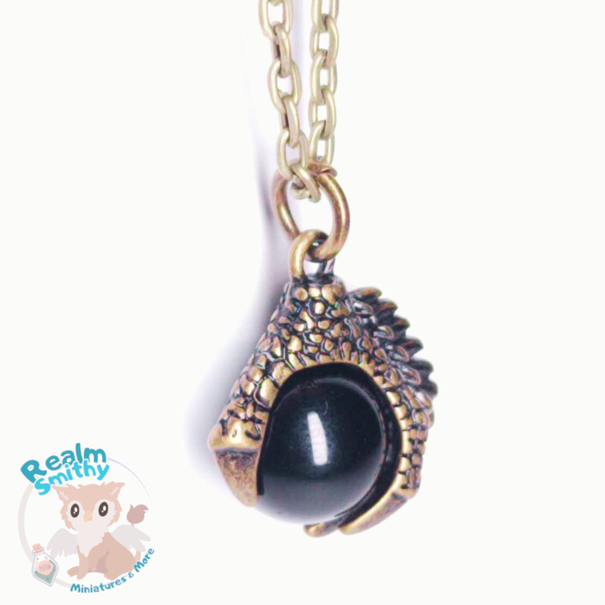 Dragon Foot Necklace | Premium Quality Dragon Foot Holding Orb Necklace | Medium 18 Inch Length | Dungeons and Dragons, DnD, Fantasy Jewelry