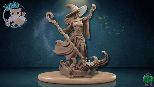 Female Sorcerer (Medium) | Premium DnD Miniatures | High Quality Resin | Fantasy Woman