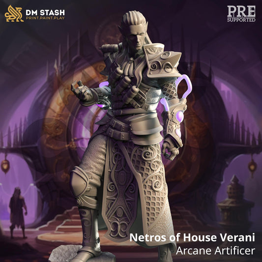 High Elf Artificer - Netros (Medium) | 32mm Hero Scale | Premium DnD Miniature High Quality Resin |DM Stash| Drow, Sorcerer, Warlock, Male