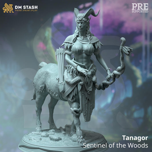 Centaur Sentinel - Tanagor (Large) | 32mm Hero Scale | Premium DnD Miniature High Quality Resin | DM Stash