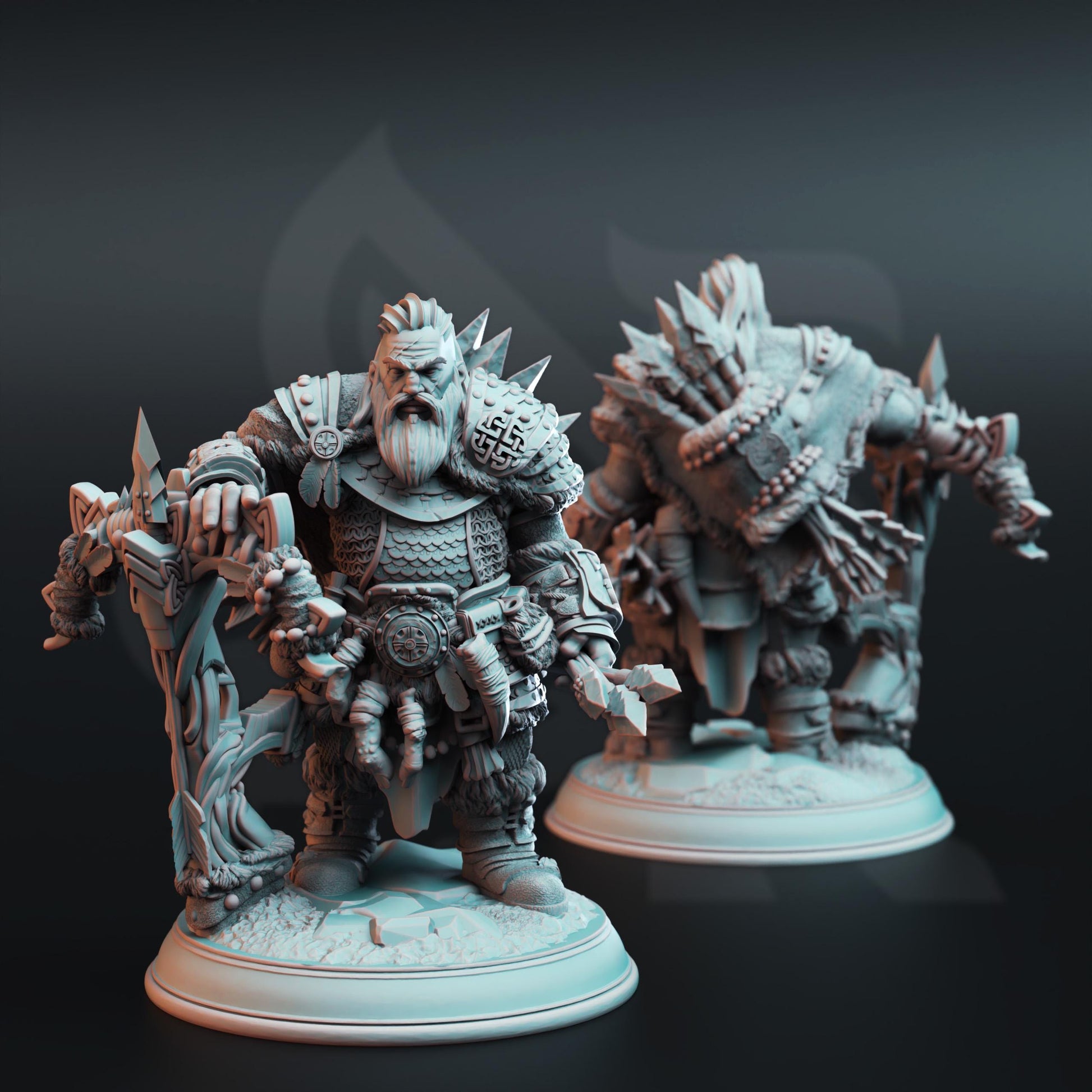 Dwarf Monster Slayer Ranger - Telnam Gnik (Medium) | 32mm Hero Scale | Premium DnD Miniature High Quality Resin |DM Stash| Male, Dwarves
