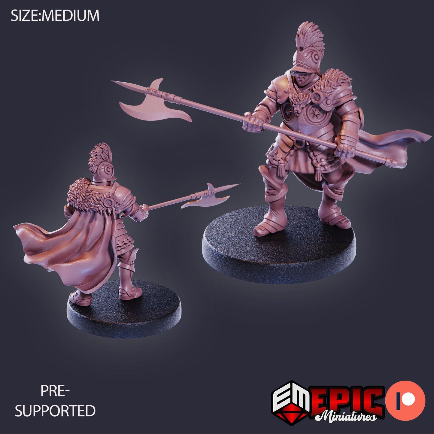 Castle Knight Set Miniature Bundle (Medium) | Premium DnD Miniatures with High Quality Resin | Medieval Fantasy Encounters | Sword, Knights