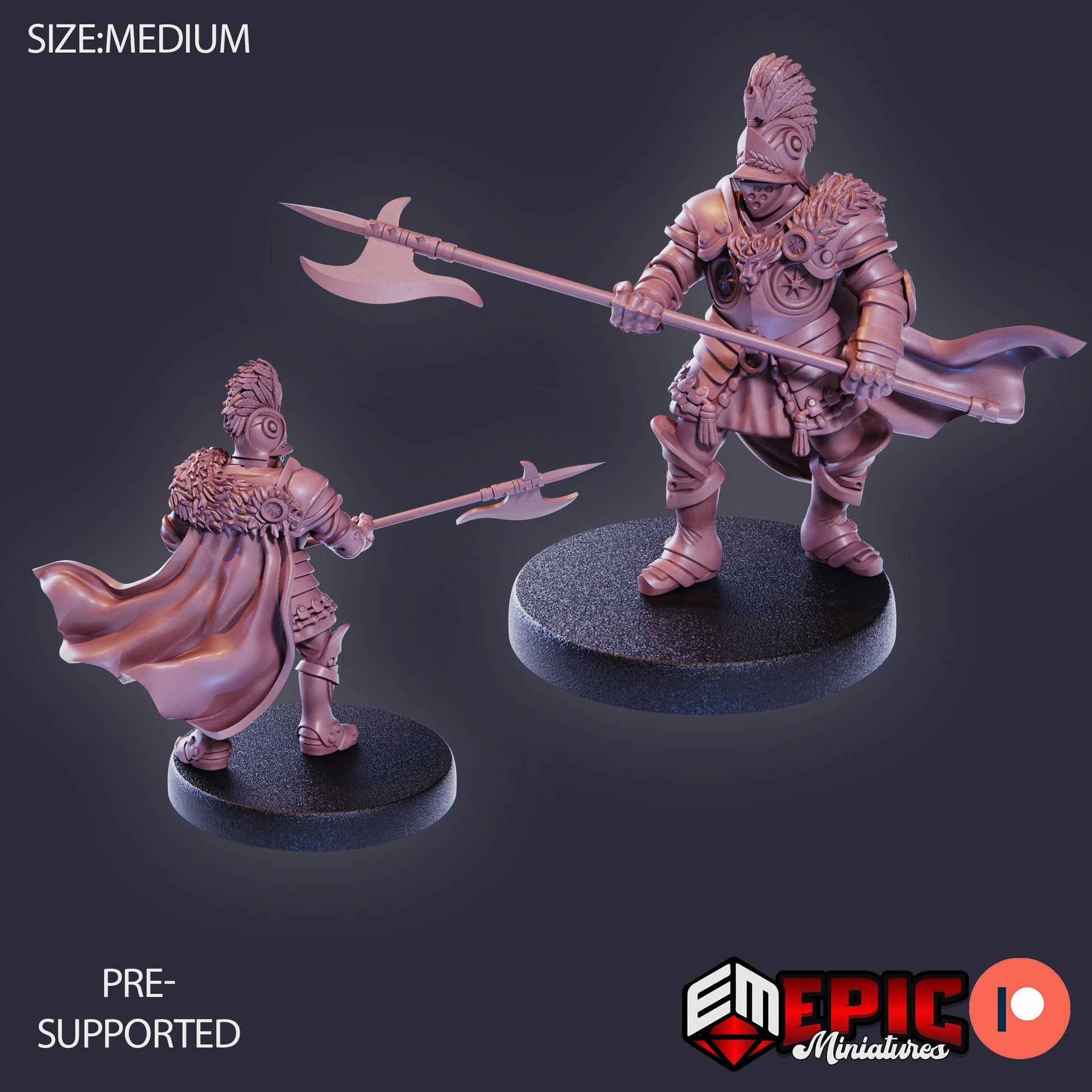Castle Knight Set Miniature Bundle (Medium) | Premium DnD Miniatures with High Quality Resin | Medieval Fantasy Encounters | Sword, Knights