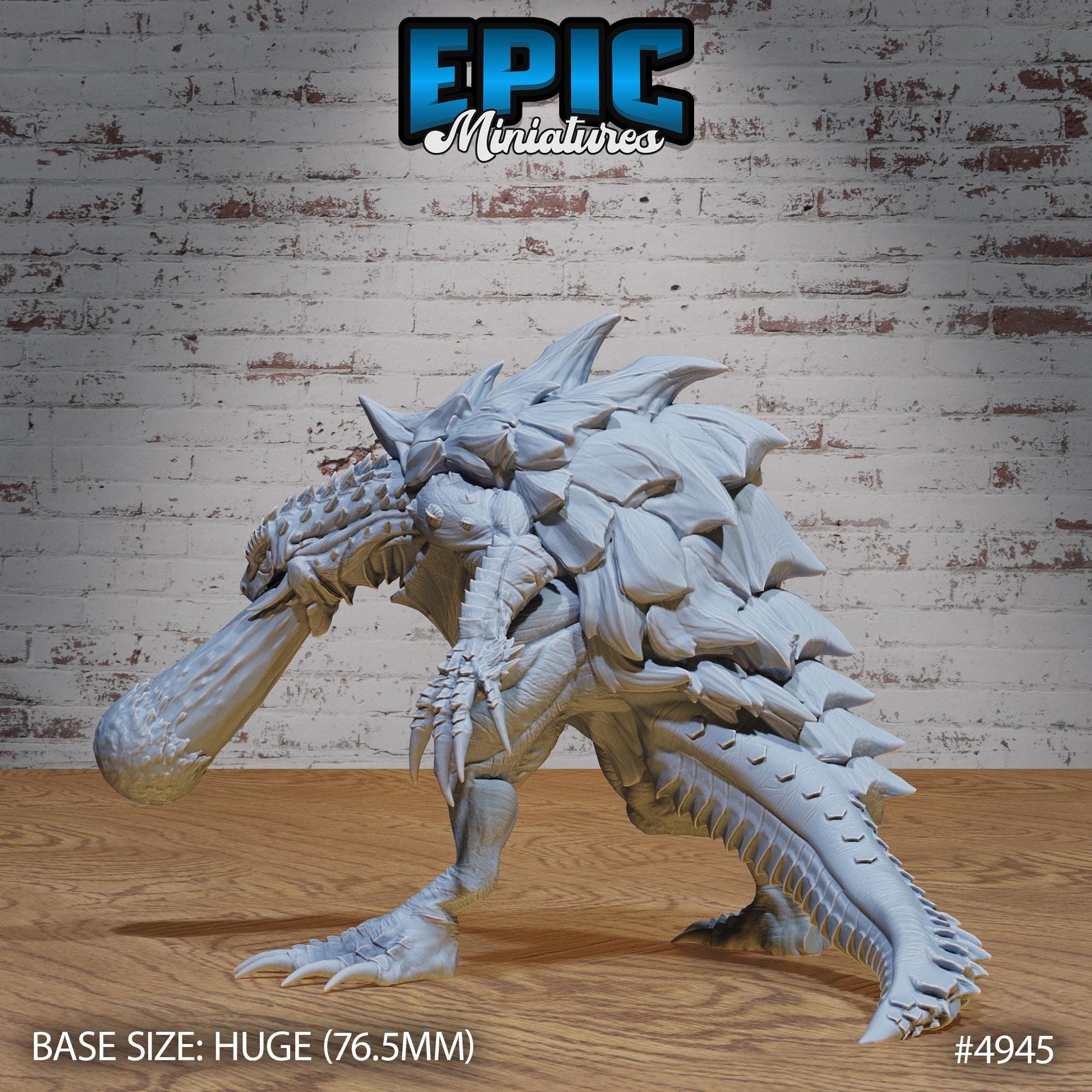 Turtle Zilla (Huge) | Premium DnD Miniatures | High Quality Resin | Tortle, Monster, Godzilla, Shell, Fire Breathing, Beast, Monster, Enemy