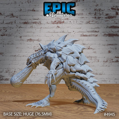 Turtle Zilla (Huge) | Premium DnD Miniatures | High Quality Resin | Tortle, Monster, Godzilla, Shell, Fire Breathing, Beast, Monster, Enemy