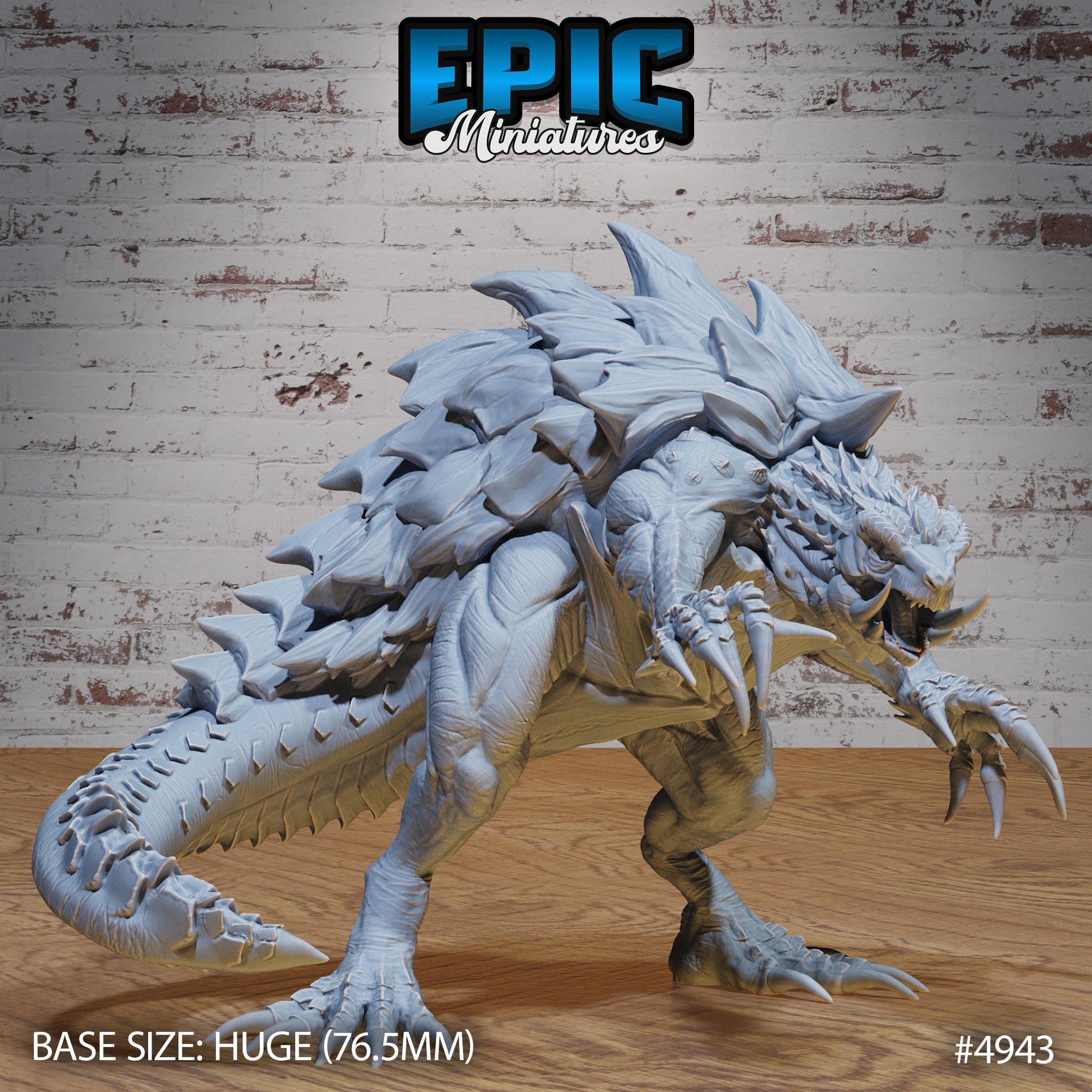 Turtle Zilla (Huge) | Premium DnD Miniatures | High Quality Resin | Tortle, Monster, Godzilla, Shell, Fire Breathing, Beast, Monster, Enemy