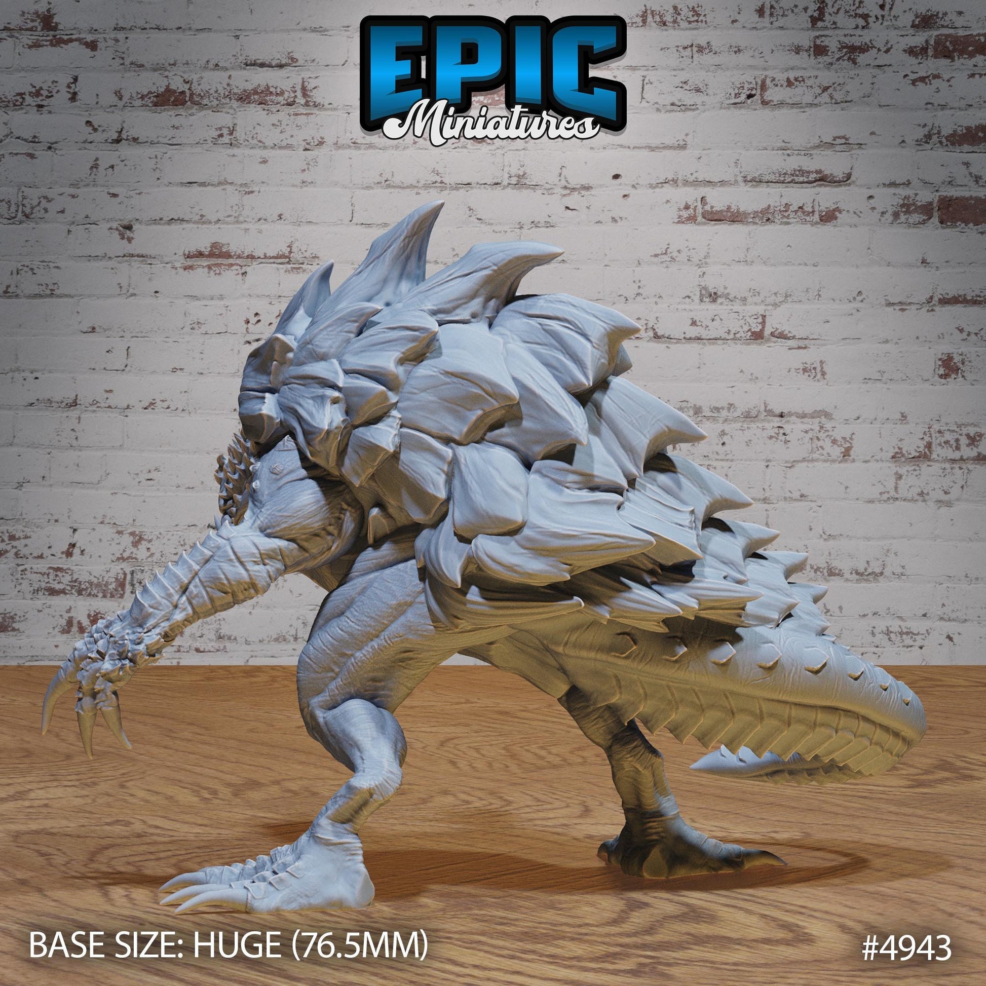 Turtle Zilla (Huge) | Premium DnD Miniatures | High Quality Resin | Tortle, Monster, Godzilla, Shell, Fire Breathing, Beast, Monster, Enemy
