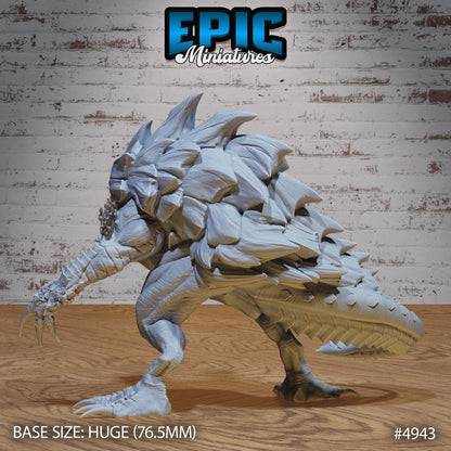 Turtle Zilla (Huge) | Premium DnD Miniatures | High Quality Resin | Tortle, Monster, Godzilla, Shell, Fire Breathing, Beast, Monster, Enemy