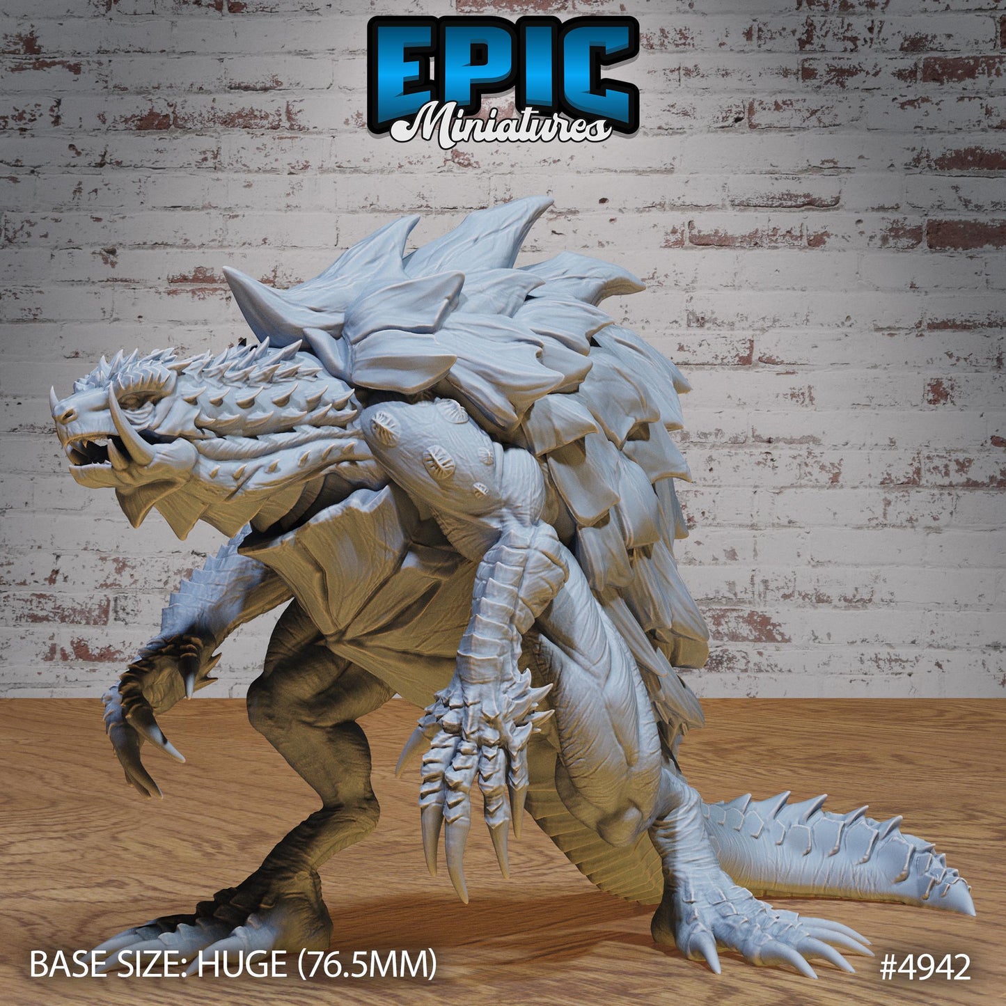 Turtle Zilla (Huge) | Premium DnD Miniatures | High Quality Resin | Tortle, Monster, Godzilla, Shell, Fire Breathing, Beast, Monster, Enemy