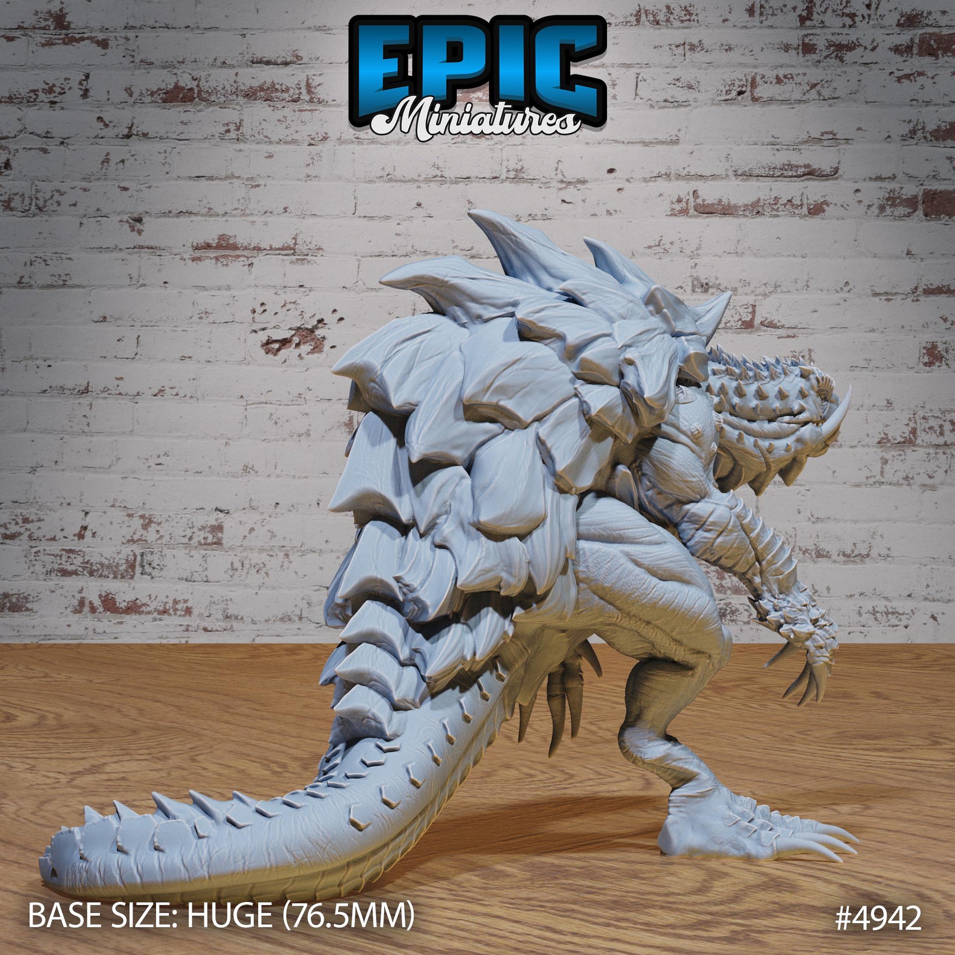 Turtle Zilla (Huge) | Premium DnD Miniatures | High Quality Resin | Tortle, Monster, Godzilla, Shell, Fire Breathing, Beast, Monster, Enemy