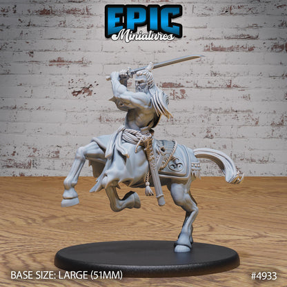 Bushi Centaur (Large) | Premium DnD Minis High Quality Resin | Asian, Asia, Male, Horse, Sword, Fighter, Ranger, Straw Hat, Japanese, Japan