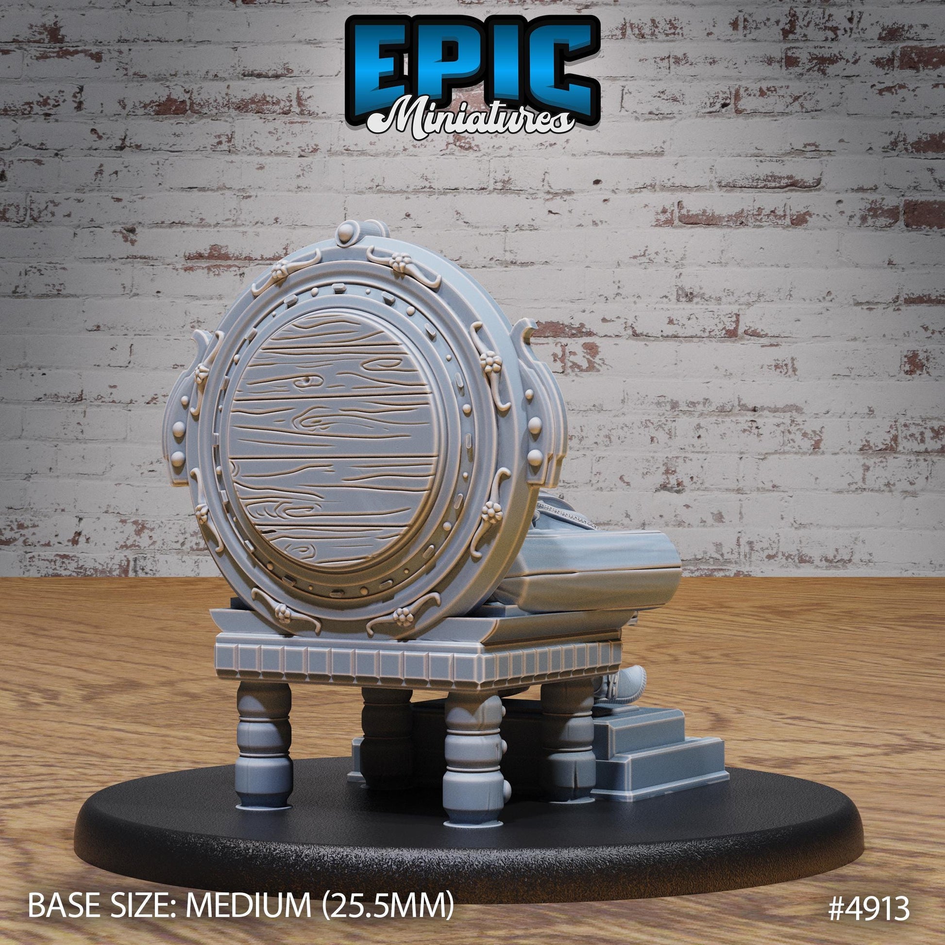 False Emperor (Medium) | Premium DnD Minis High Quality Resin | Male, King, Fat, Throne, Eating, Pig, Belly, Magic, Kick, Kingdom, Royal