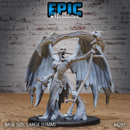 Lord of Sorrow Bundle (Large) | Premium DnD Minis | High Quality Resin Miniature | Fantasy, Hell, Infernal, Demon, Evil, Devil, Scythe