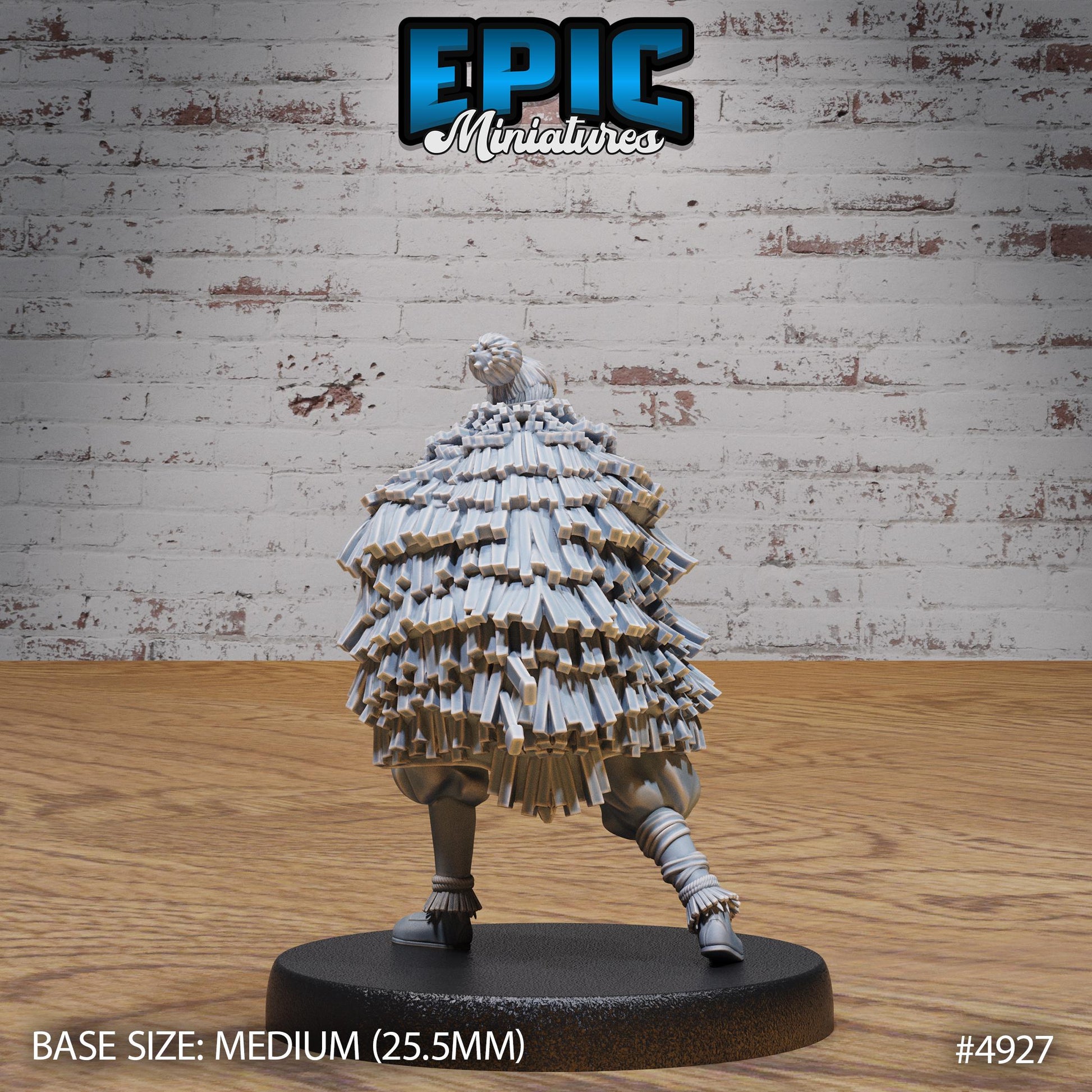 Legendary Ronin (Medium) | Premium DnD Minis High Quality Resin | Kung Fu, Sword, Monk, East Asian, Asia, Japan, Japanese, Hair Bun, Samurai