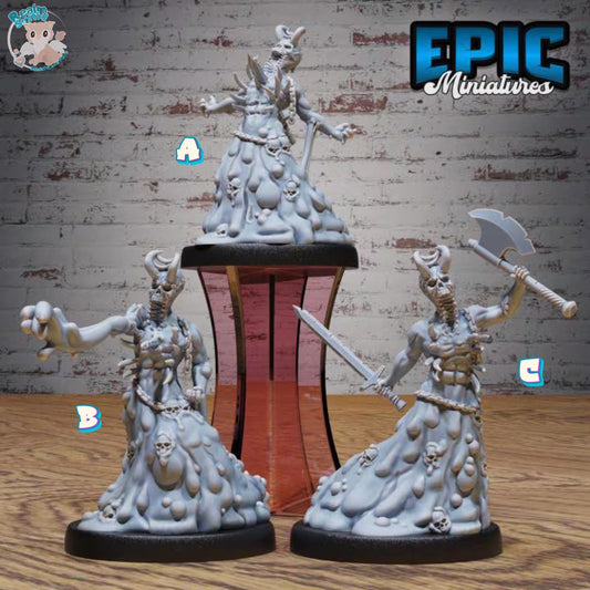 Death Ooze Miniature Bundle (Large) | Premium DnD Minis | High Quality Resin Miniature | Skeleton, Sewers, City, Enemy, Beast, Demon