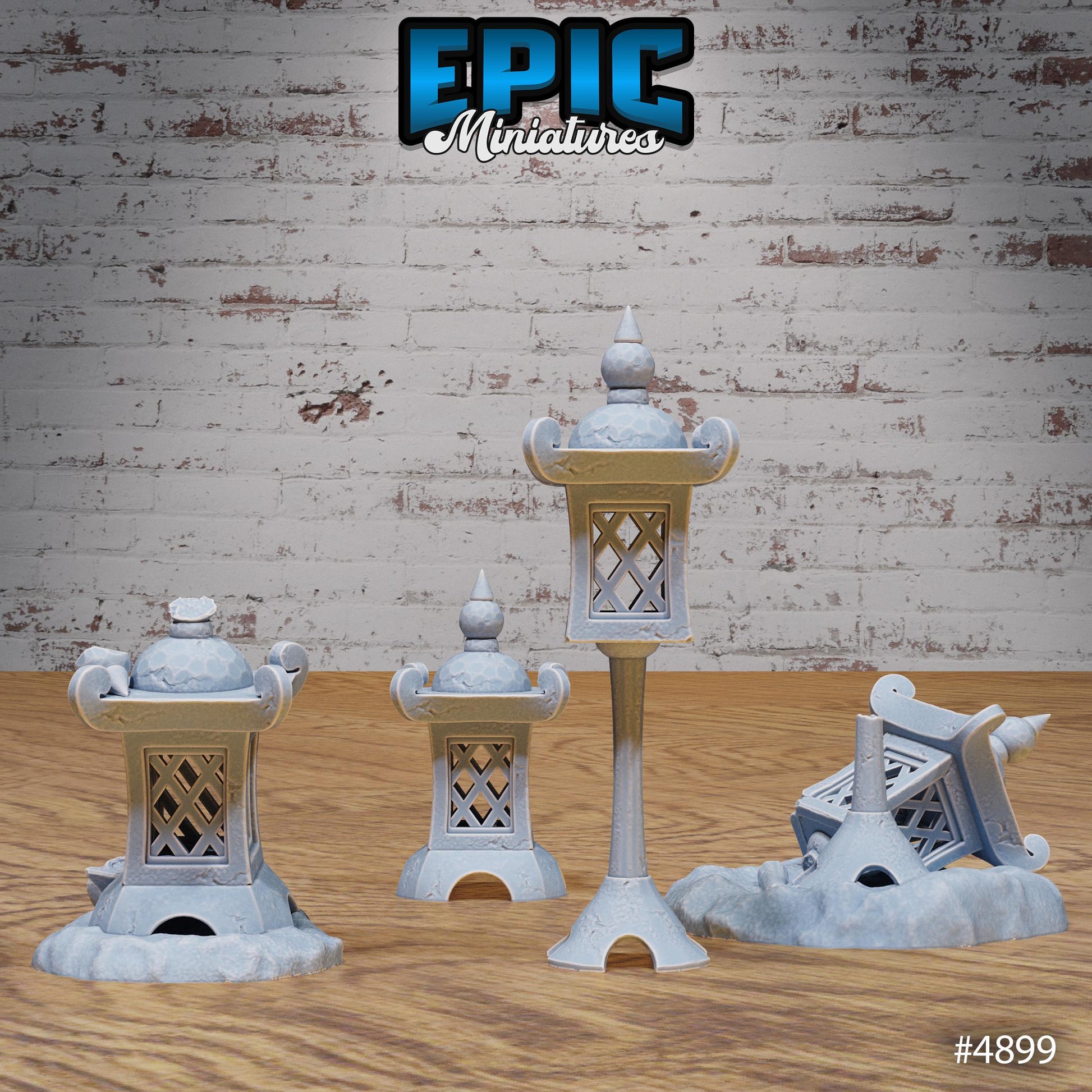 Eastern Temple Scatter | Premium DnD Minis High Quality Resin | Shrine, Forge, Bonsai, Lamps, Bulletin, Arch Lanterns, Chests, Portal, Chest