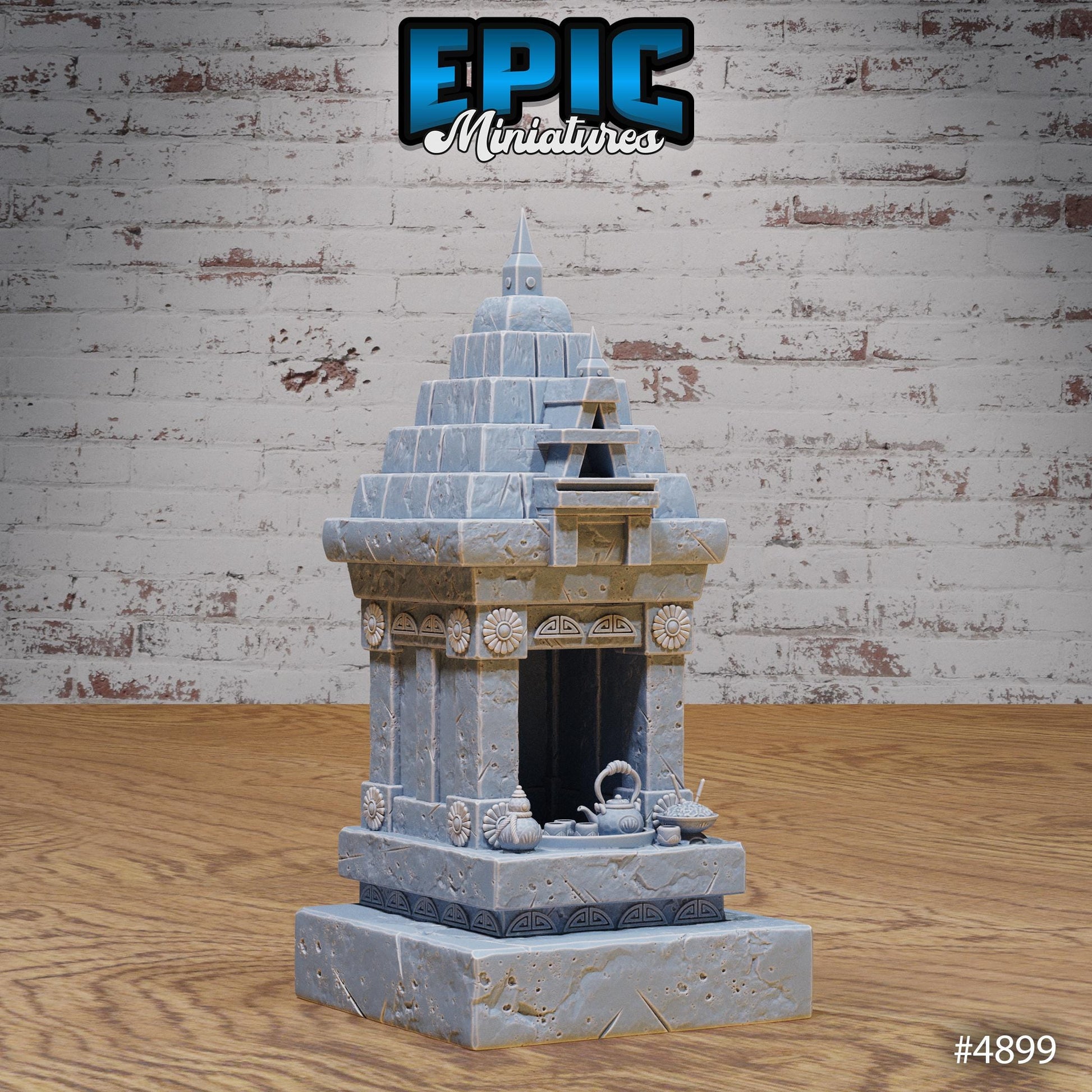 Eastern Temple Scatter | Premium DnD Minis High Quality Resin | Shrine, Forge, Bonsai, Lamps, Bulletin, Arch Lanterns, Chests, Portal, Chest